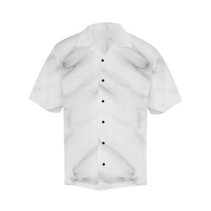 White Marble Hawaiian Shirt