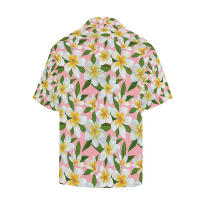 White Plumeria Pattern Print Design Pm1 Hawaiian Shirt