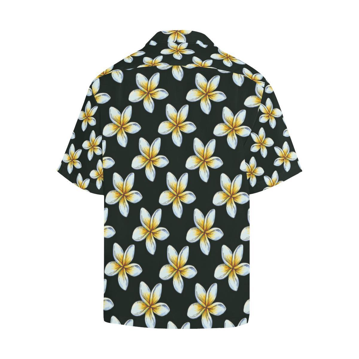 White Plumeria Pattern Print Design Pm2 Hawaiian Shirt