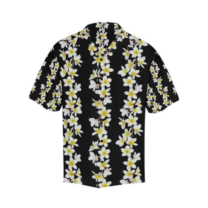 White Plumeria Pattern Print Design Pm Hawaiian Shirt