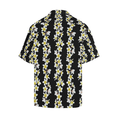 White Plumeria Pattern Print Design Pm Hawaiian Shirt