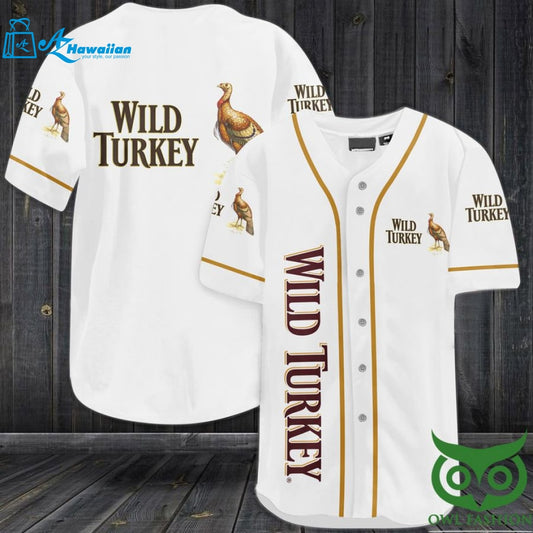 Wild Turkey Whiskey Baseball Jersey Shirt