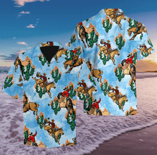 Amazing Cowboy Life and Cactus Hawaiian Shirt | For Men & Women | Adult | HW4342