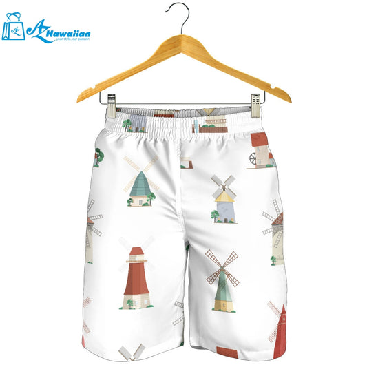 Windmill Design Pattern Men Shorts