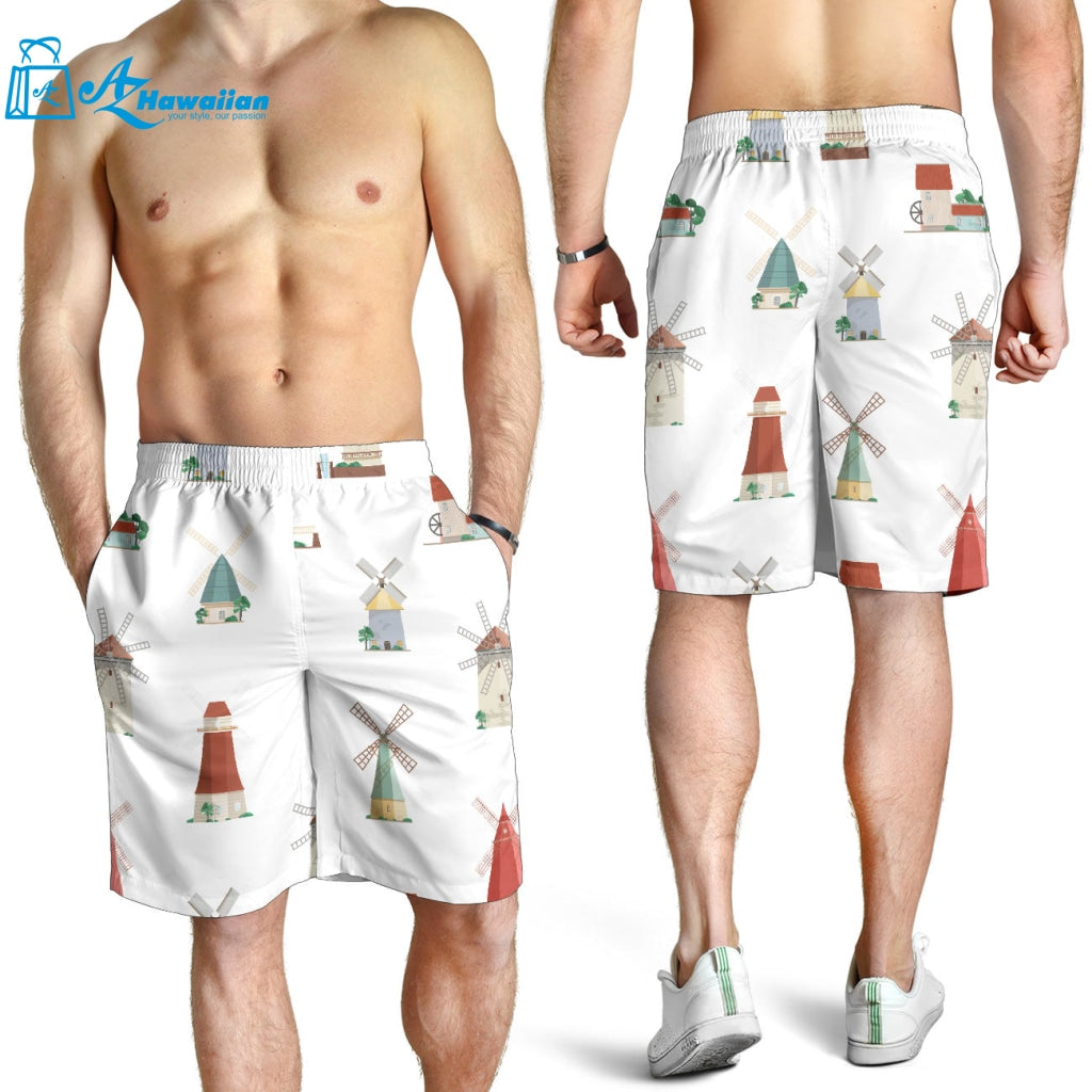 Windmill Design Pattern Men Shorts