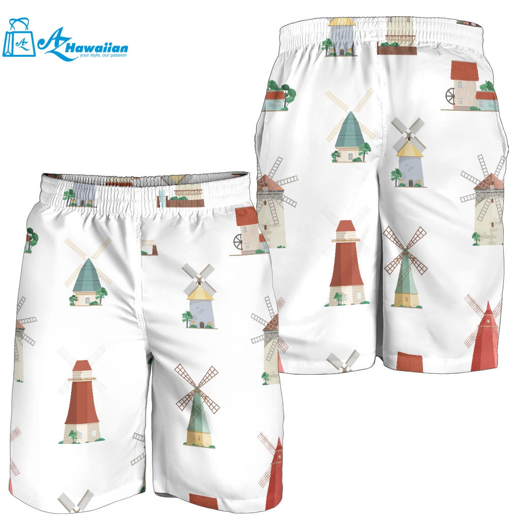 Windmill Design Pattern Men Shorts