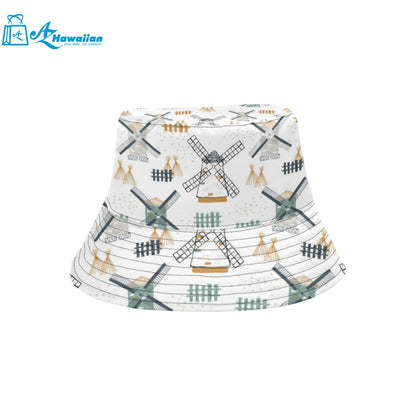 windmill pattern Unisex Bucket Hat