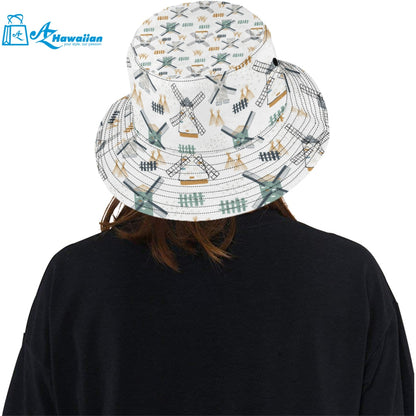 windmill pattern Unisex Bucket Hat