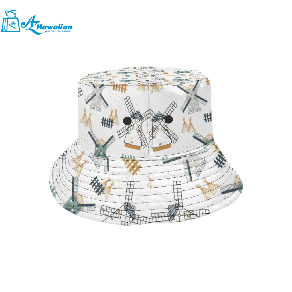 windmill pattern Unisex Bucket Hat