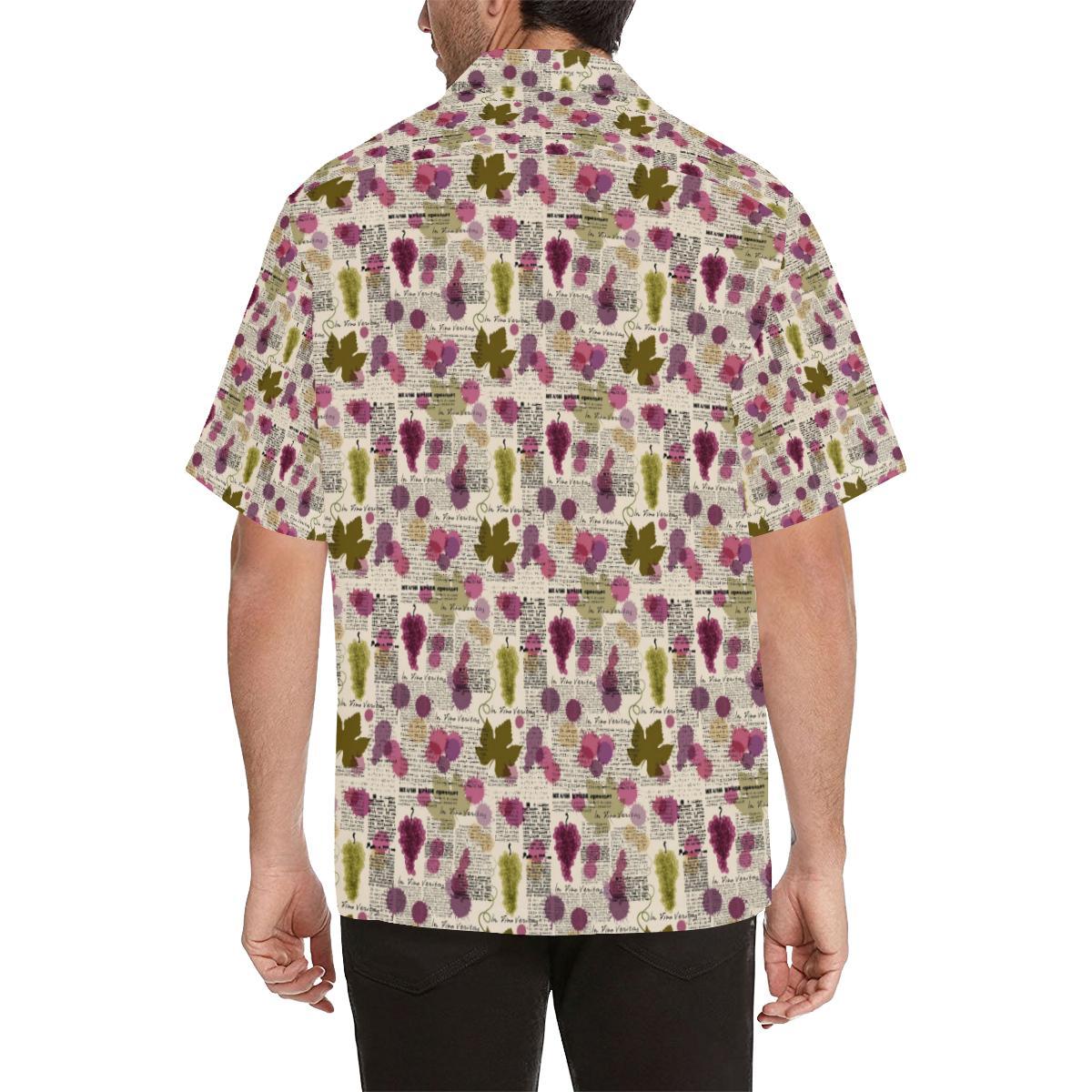 Wine Style Design Print Hawaiian Shirt