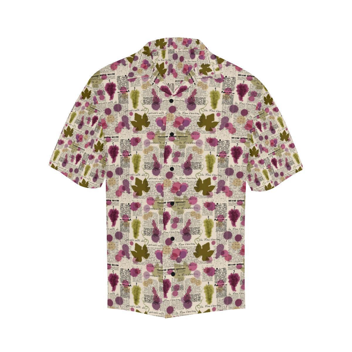 Wine Style Design Print Hawaiian Shirt