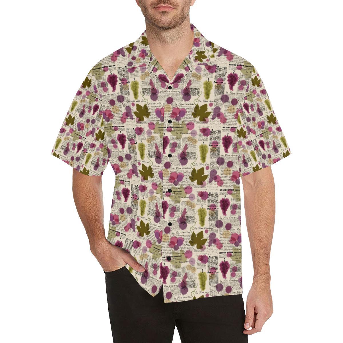 Wine Style Design Print Hawaiian Shirt