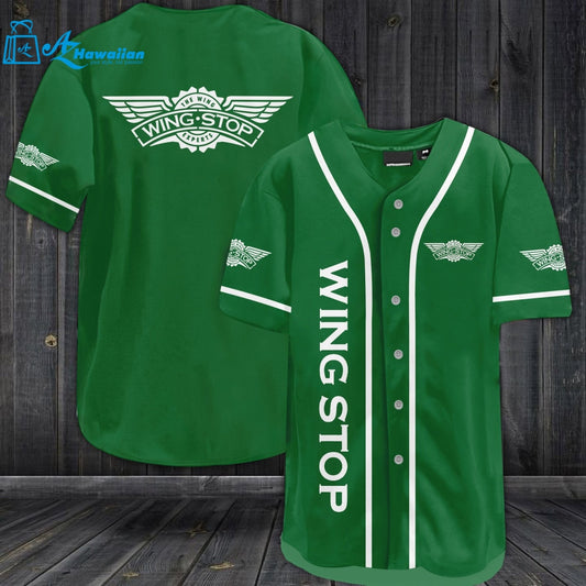 Wingstop Restaurants Baseball Jersey 