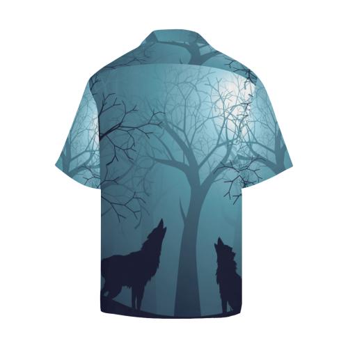 Wolf Night Hawaiian Shirt