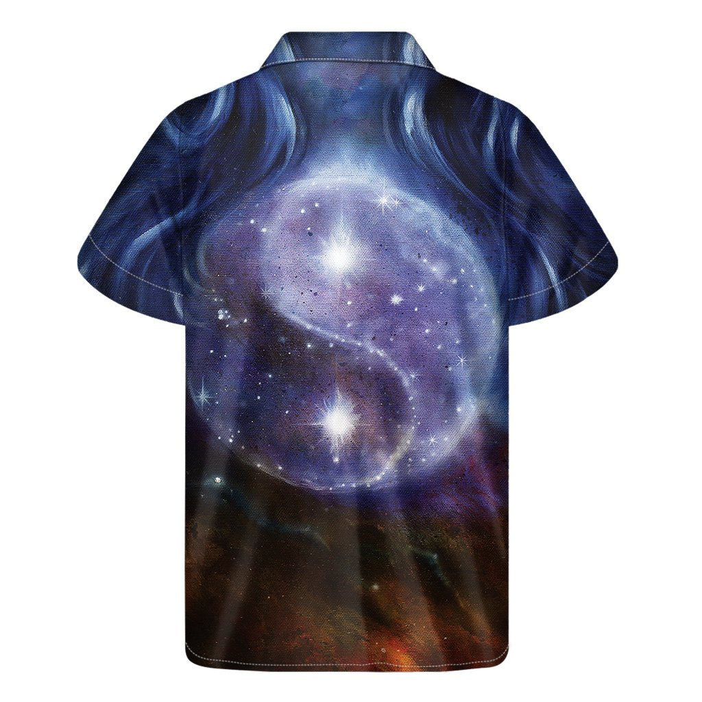 Woman Space Yin Yang Painting Print Mens Short Sleeve Shirt Hawaiian