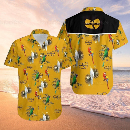 Wu Tang Clan Hip Hop Aloha Summer Gift For Fan Hawaiian Graphic Print Short Sleeve 