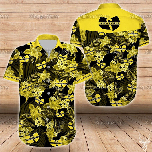 Wu Tang Clan Hip Hop Aloha Summer Gift For Fan Hawaiian Graphic Print Short Sleeve 