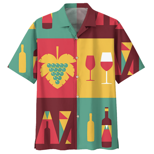 WINE HAWAIIAN SHIRT 687711