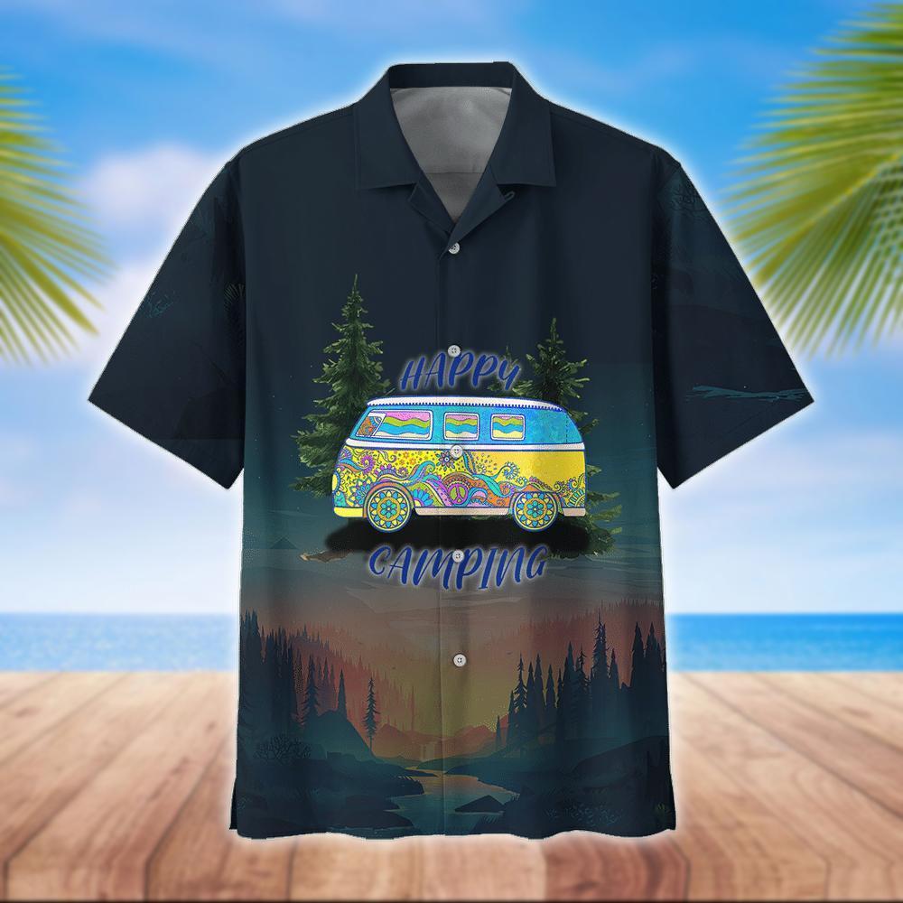 Camping Hawaiian Shirt 4 | Unique Beach Shirt Hawaiian