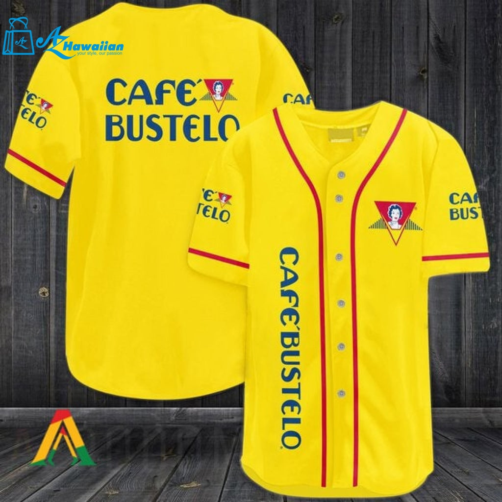 Yellow Café Bustelo Baseball Jersey