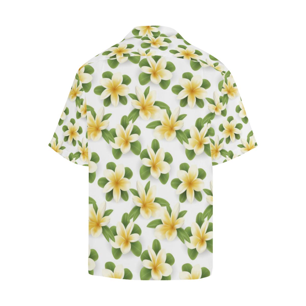 Yellow Plumeria Pattern Print Design Pm2 Hawaiian Shirt