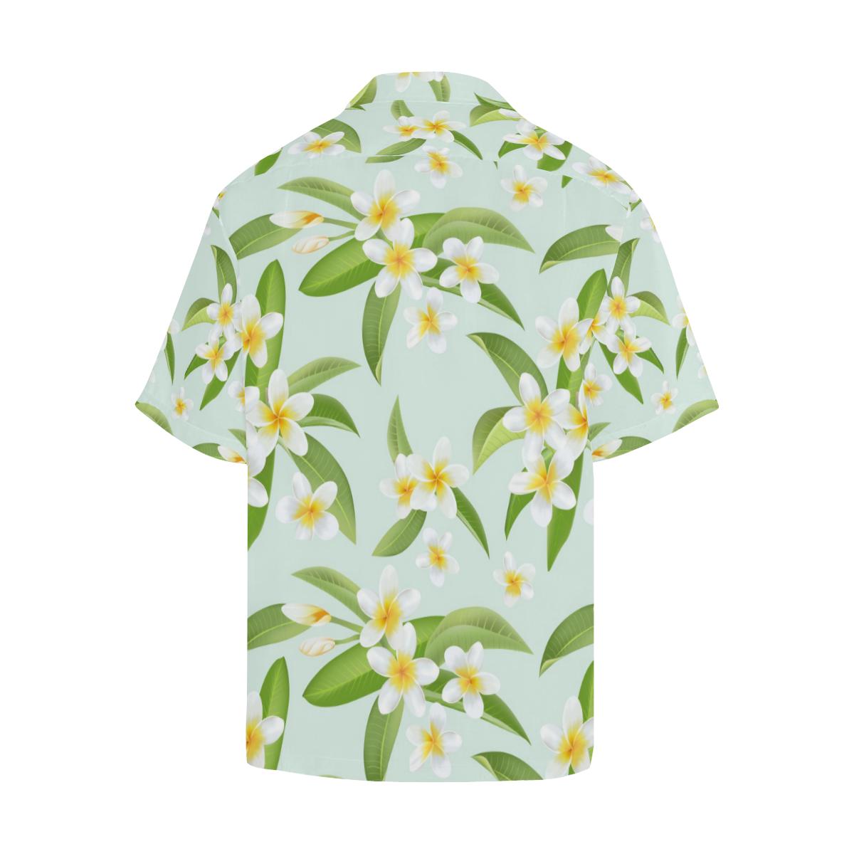 Yellow Plumeria Pattern Print Design Pm4 Hawaiian Shirt