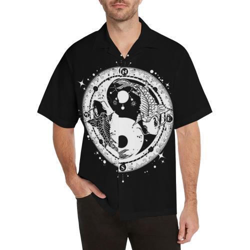 Yin Yang Koi Fish Hawaiian Shirt