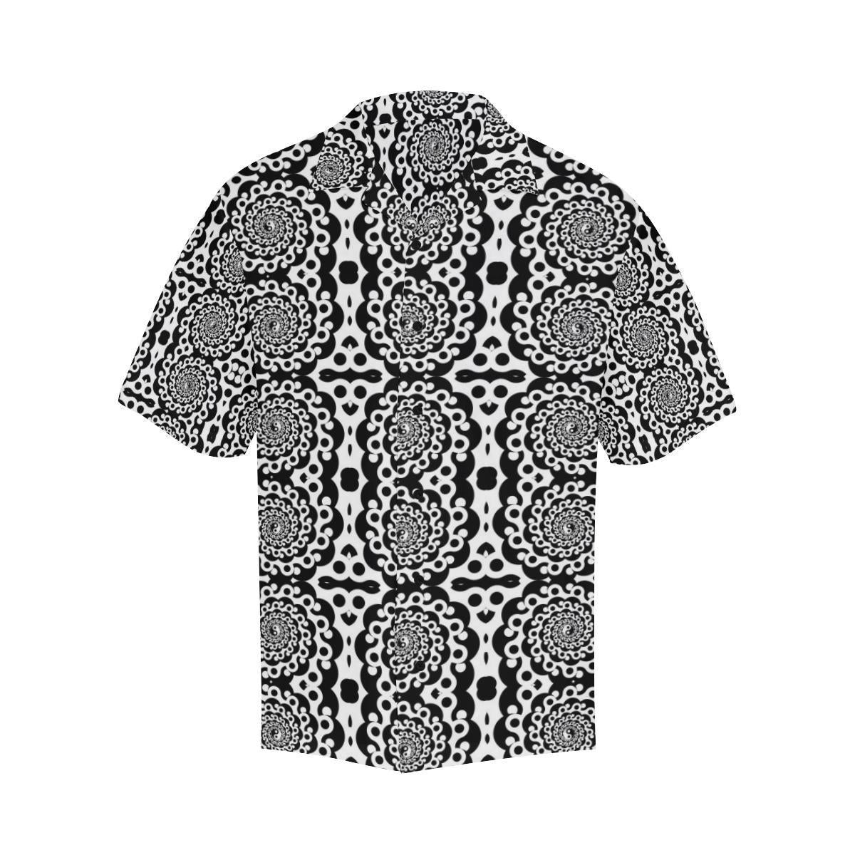 Yin Yang Spiral Design Print Hawaiian Shirt