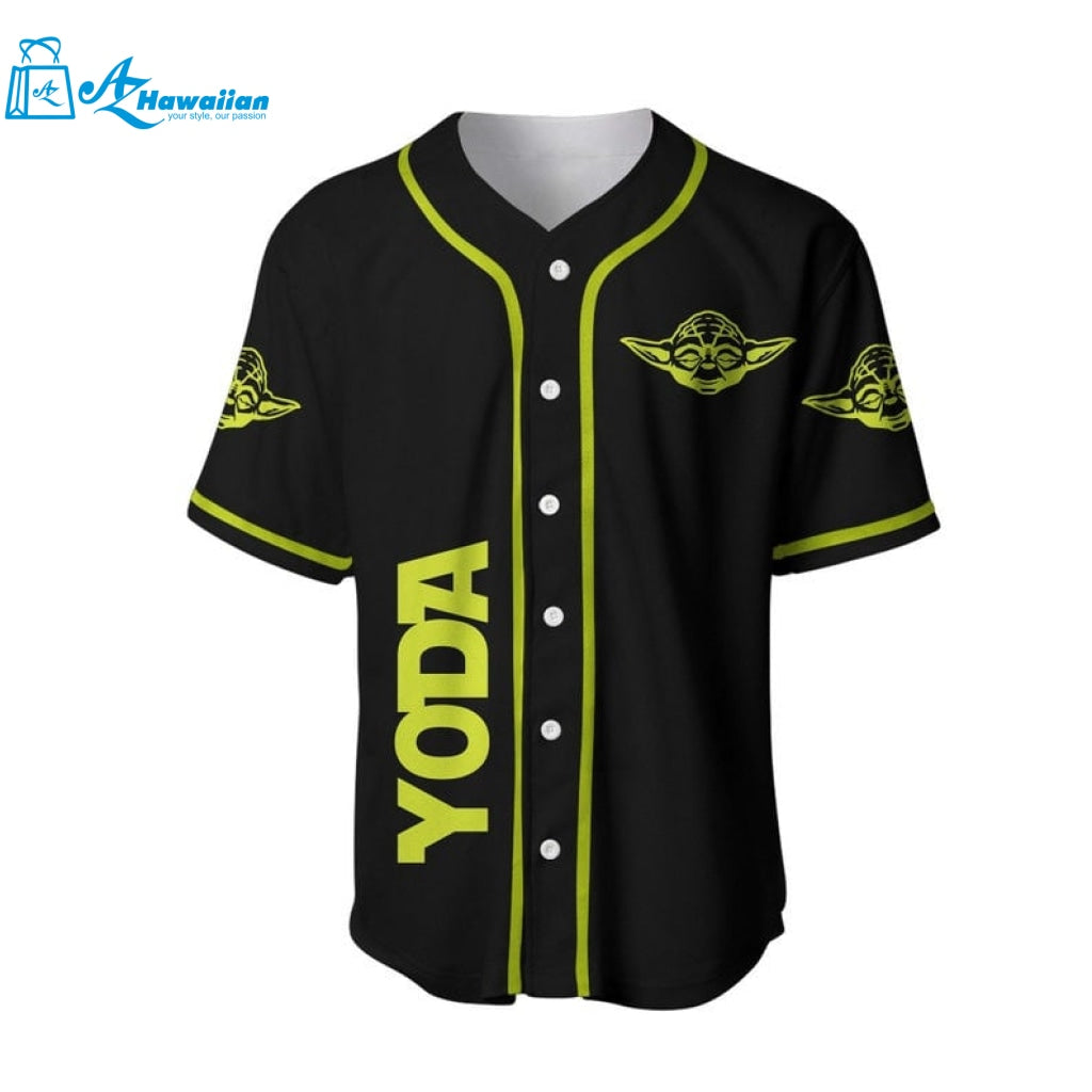 Yoda Star Wars Floating All Over Print Baseball Jersey 