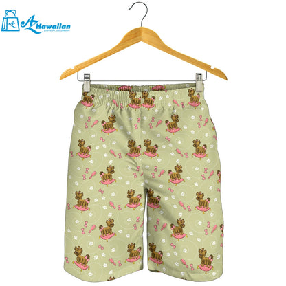 Yorkshire Terrier Pattern Print Design 01 Men Shorts