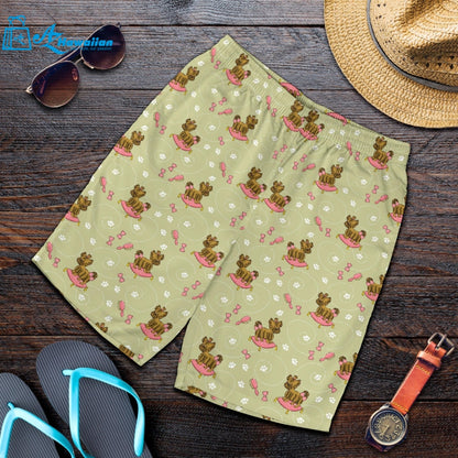 Yorkshire Terrier Pattern Print Design 01 Men Shorts