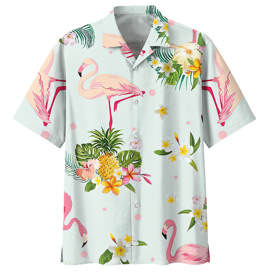 Flamingo Hawaiian Shirt Azs006