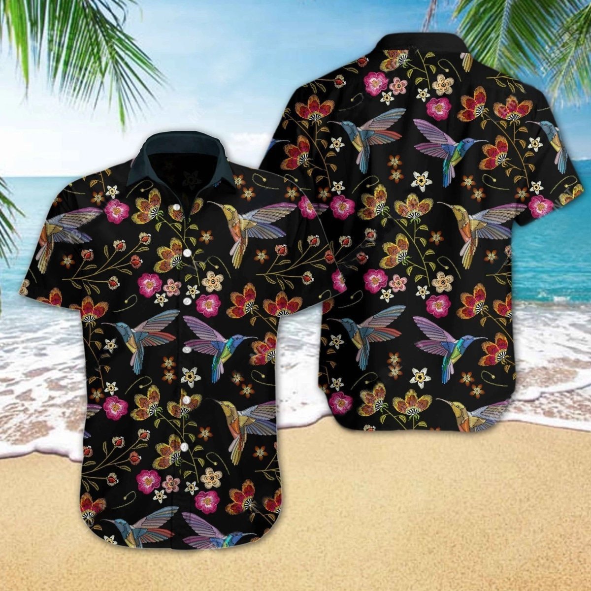 Amazing Hummingbird Colorful Hawaii Shirt Unique Beach Hawaiian