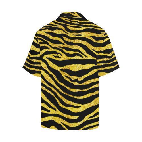 Zebra Gold Hawaiian Shirt