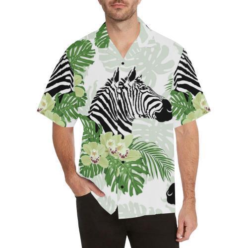 Zebra Head Jungle Hawaiian Shirt