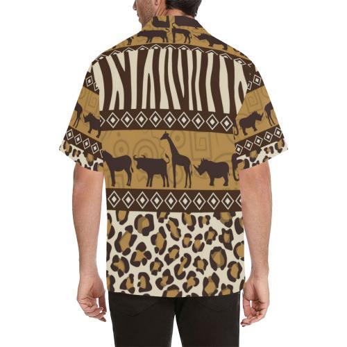 Zebra Leopard Skin Safari Hawaiian Shirt