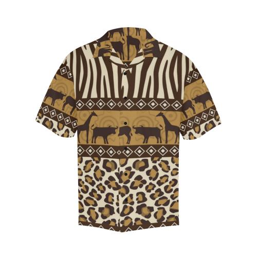 Zebra Leopard Skin Safari Hawaiian Shirt