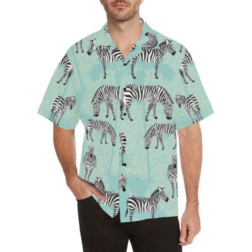 Zebra Pattern Hawaiian Shirt