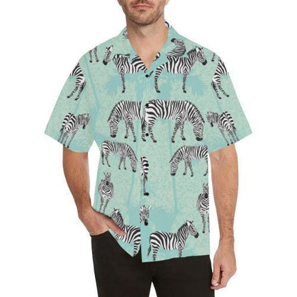 Zebra Pattern Hawaiian Shirt