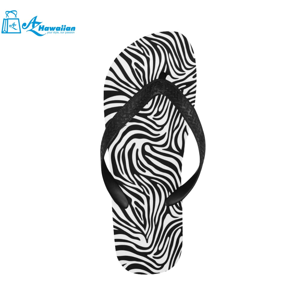 Zebra skin pattern Unisex Flip Flops