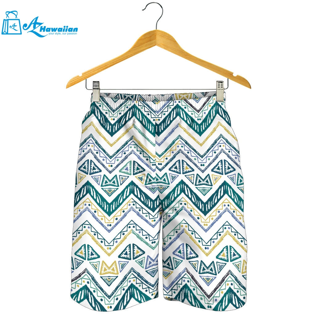 Zigzag Chevron Paint Design Pattern Men Shorts