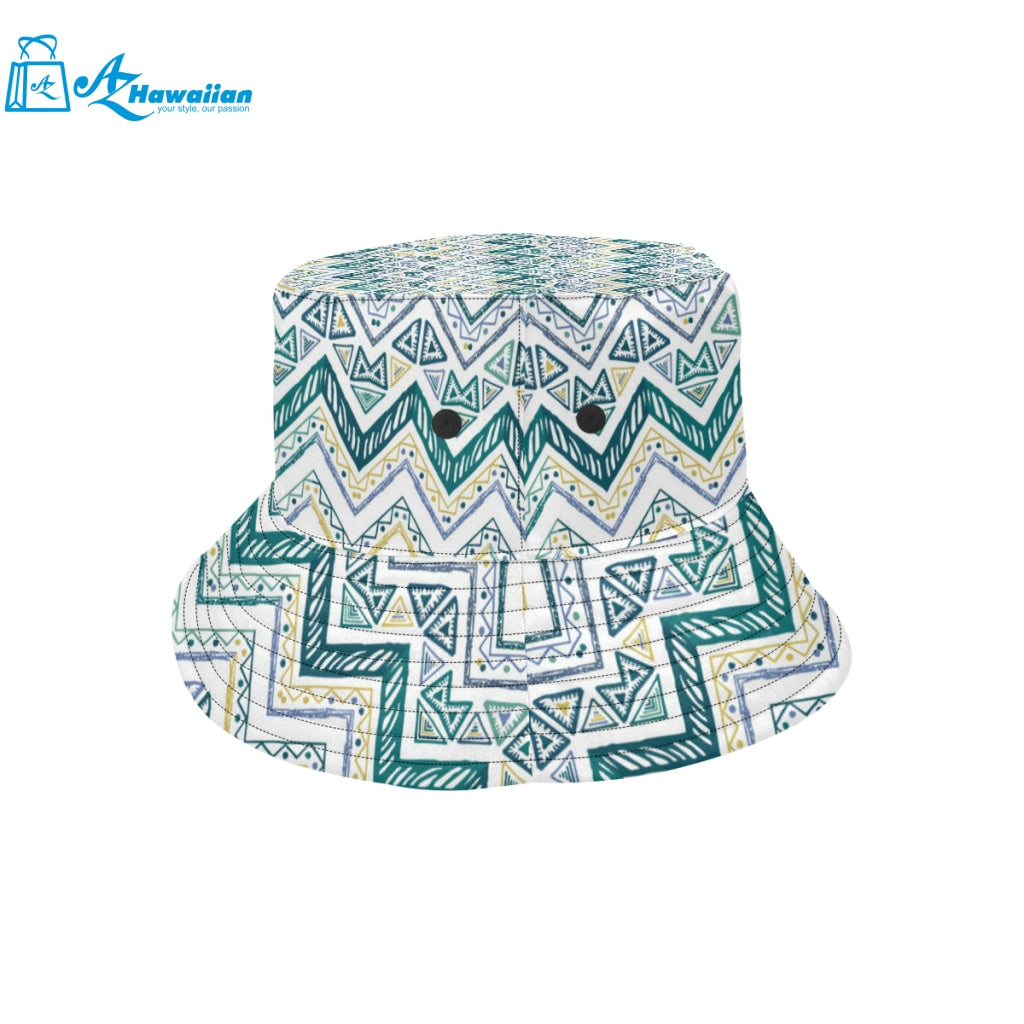 zigzag chevron paint design pattern Unisex Bucket Hat