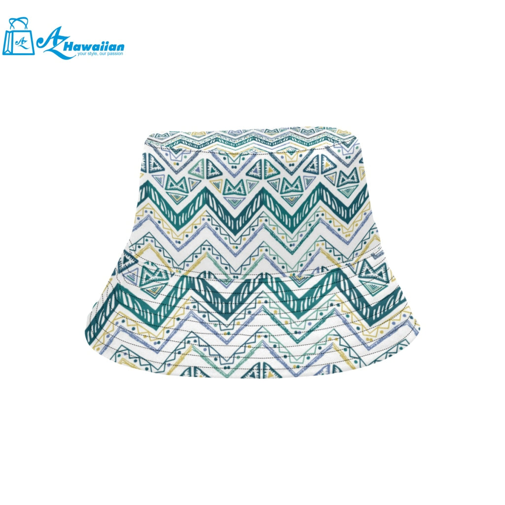 zigzag chevron paint design pattern Unisex Bucket Hat