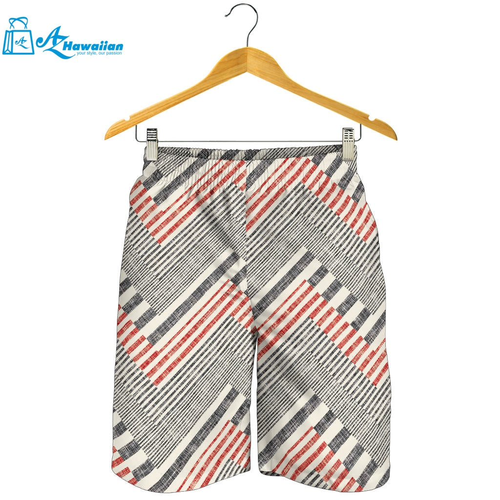 Zigzag Chevron Striped Pattern Men Shorts