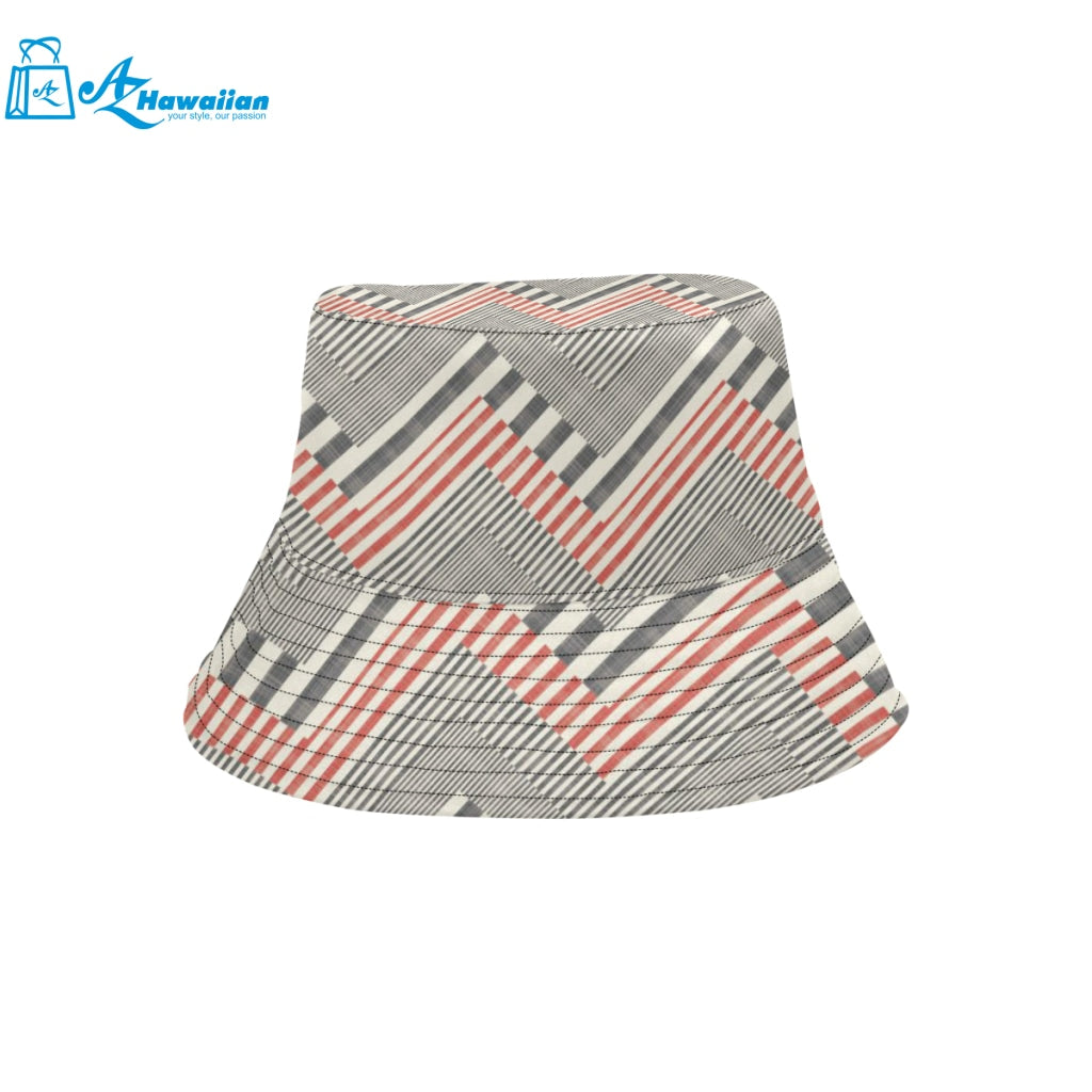 zigzag chevron striped pattern Unisex Bucket Hat