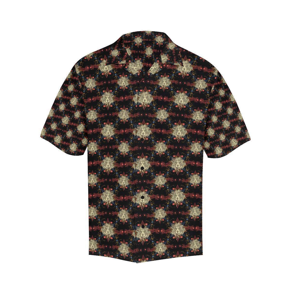 Zodiac Leo Pattern Design Print Hawaiian Shirt