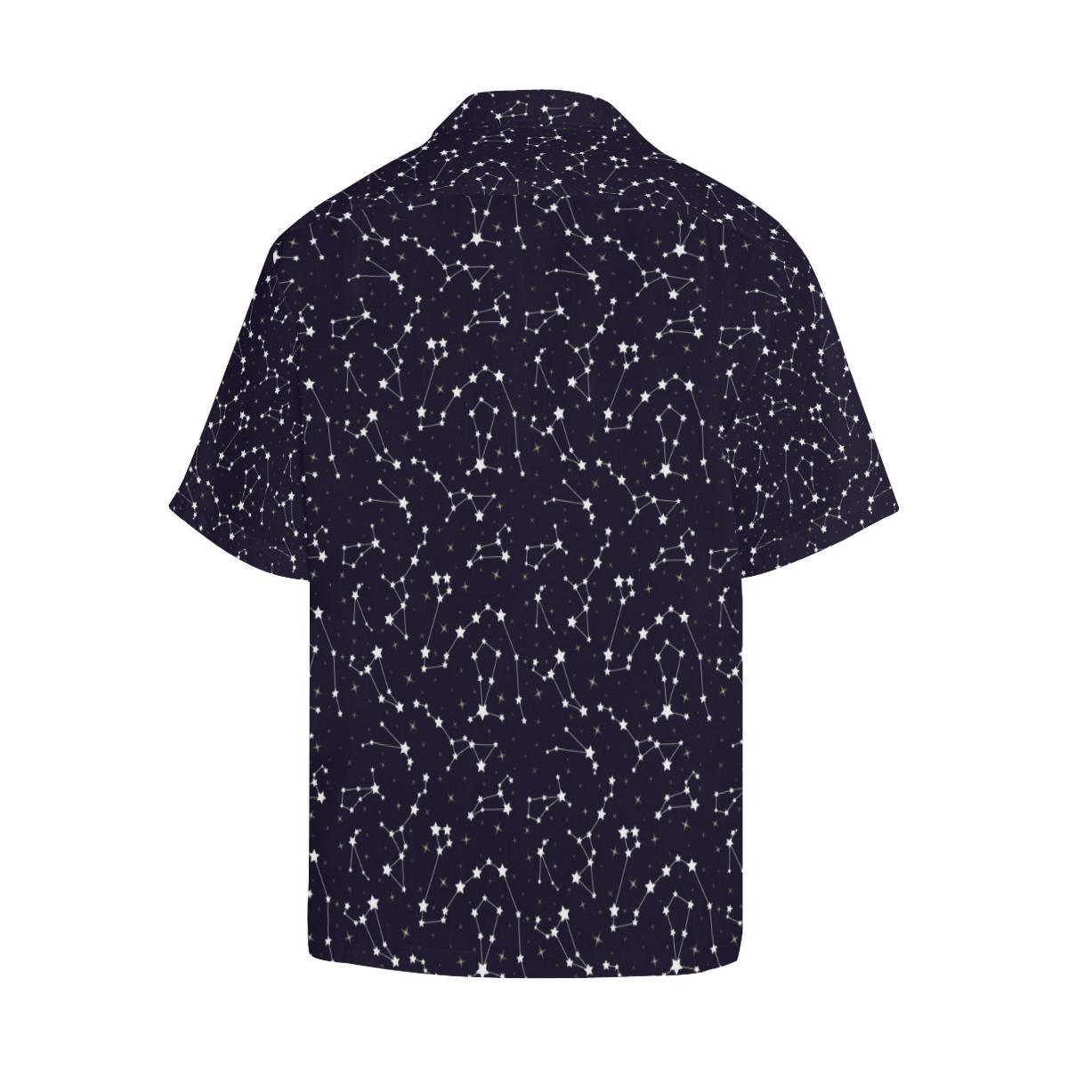 Zodiac Star Pattern Design Print Hawaiian Shirt