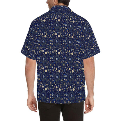 Zodiacthemed Design Print Hawaiian Shirt