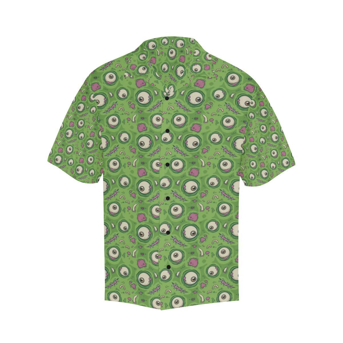 Zombie Eyes Design Pattern Print Hawaiian Shirt