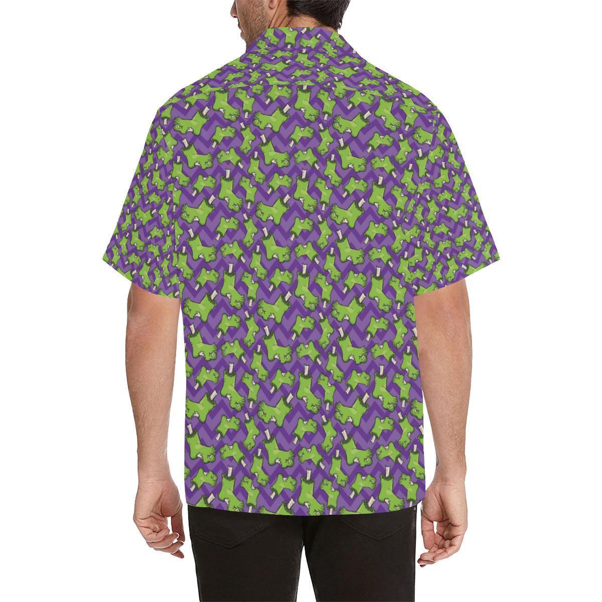 Zombie Foot Design Pattern Print Hawaiian Shirt